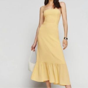 Reformation Arta Dress in color Sunshine (Size 2)